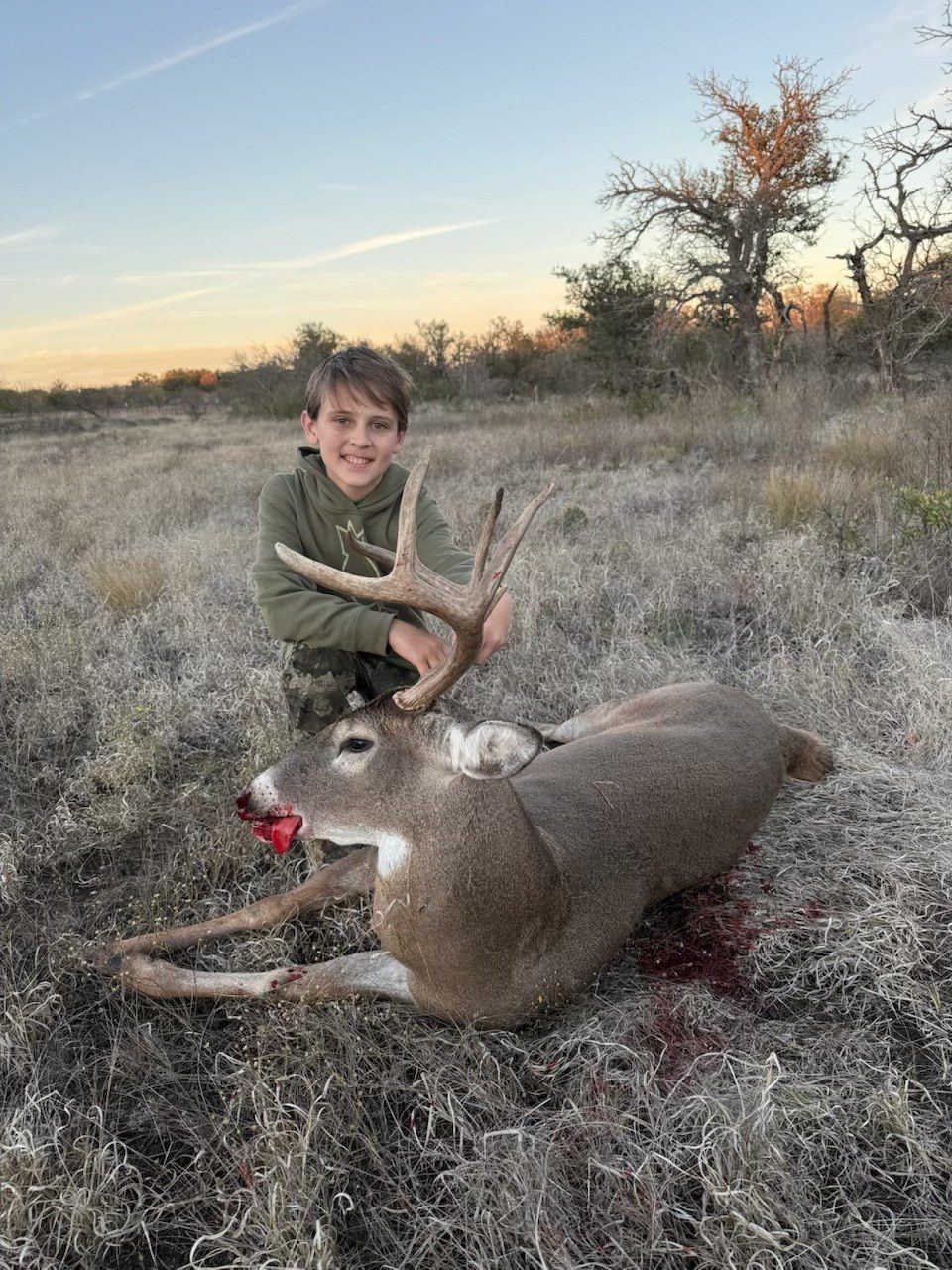 Youth with whitetail